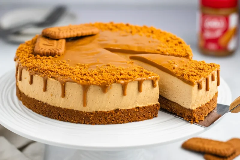 No-Bake Biscoff Cheesecake