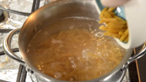 cooking the pasta